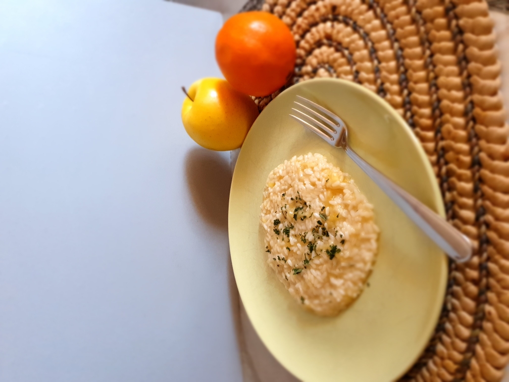 apple and orange risotto